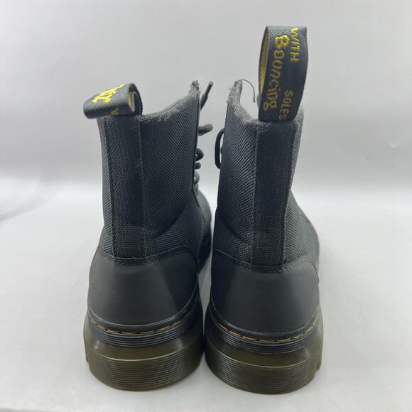 Dr Martens Combs Combat Boots Men Size 9 Gray Nylon Canvas Lace Up Ankle Shoes main image 6